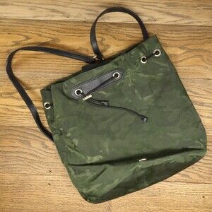 Gianni Bini Camouflage Cinch Backpack Purse 14"x12"